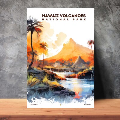 Hawaii Volcanoes National Park Poster, Travel Art, Office Poster, Home Decor | S8 - image2